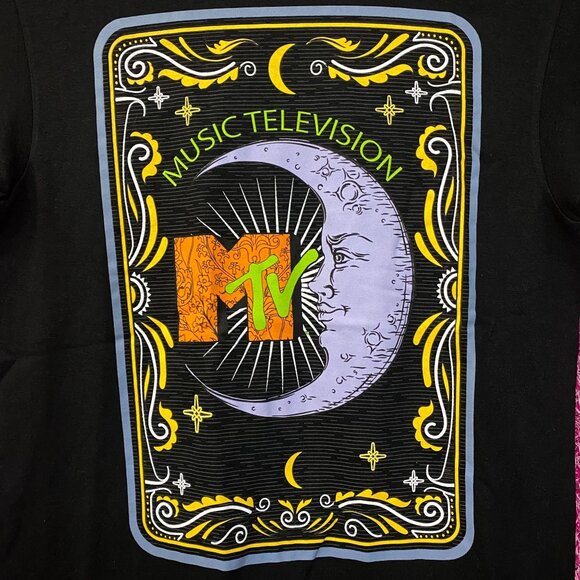 MTV Music Television Tarot Card Crescent Moon T-Shirt Small - Picture 3 of 4